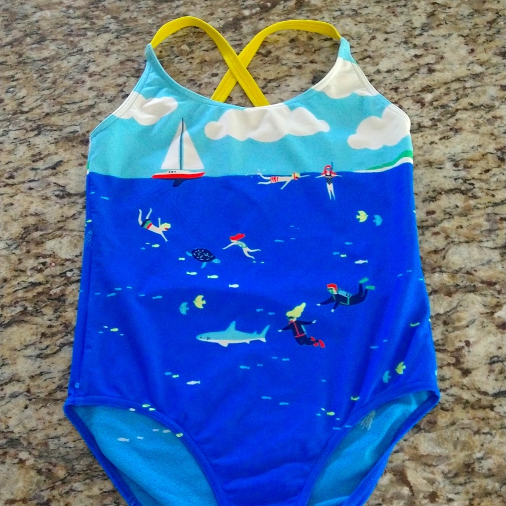 Mini Boden girls size 11-12 bathing suit